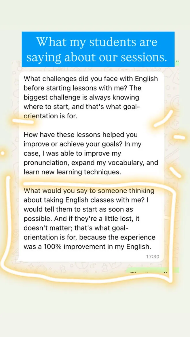 Feedback from a Speak-Ready Squad client